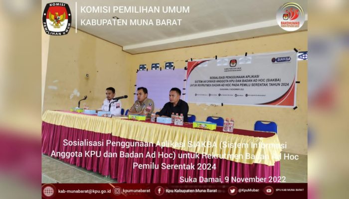 Jelang Tahapan Pembentukan Badan Ad Hoc, KPUD Mubar Gencar Lakukan Sosialisasi