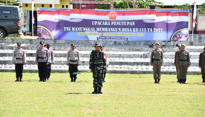 Danrem 143/HO Dampingi Kasdam XIV/Hasanuddin Tutup TMMD 115 Kodim 1412/Kolaka