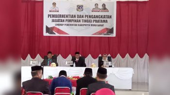 Eselon II di Pemkab Mubar Kembali Dilantik, Ini Daftarnya