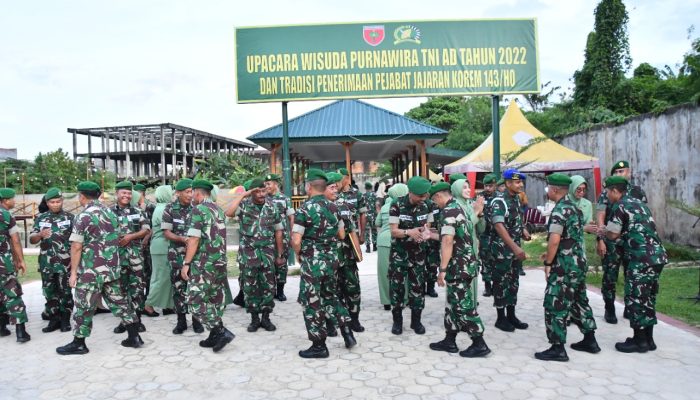Gelar WPW, Danrem 143/HO: Terima Kasih Atas Dedikasi dan Pengabdiannya Sebagai Prajurit TNI AD