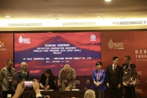 PT Vale Indonesia Menandatangani Perjanjian Definitif dengan Zhejiang Huayou Cobalt Co