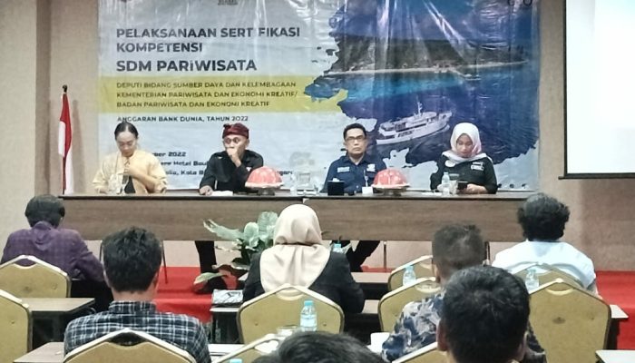 Kementerian Pariwisata Gelar Sertifikasi 332 SDM Pariwisata bersama DPD HPI Sultra