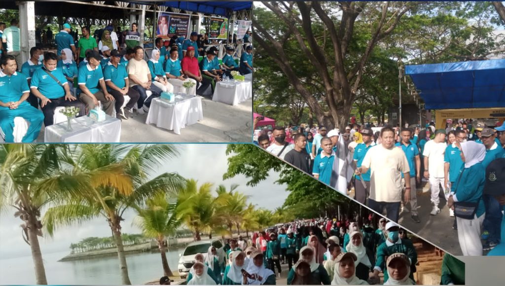 Jalan Santai Sehat HKN 2022 di Muna, Bupati Apresiasi Para Nakes