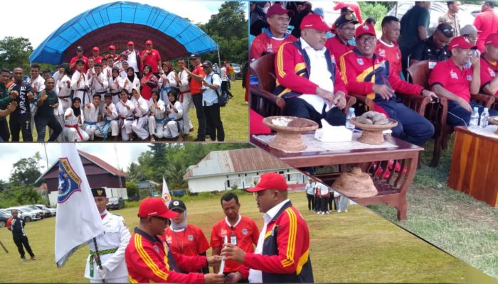 Pj Bupati Mubar Resmi Kukuhkan dan Lepas Kontingen Atlet Porprov XIV
