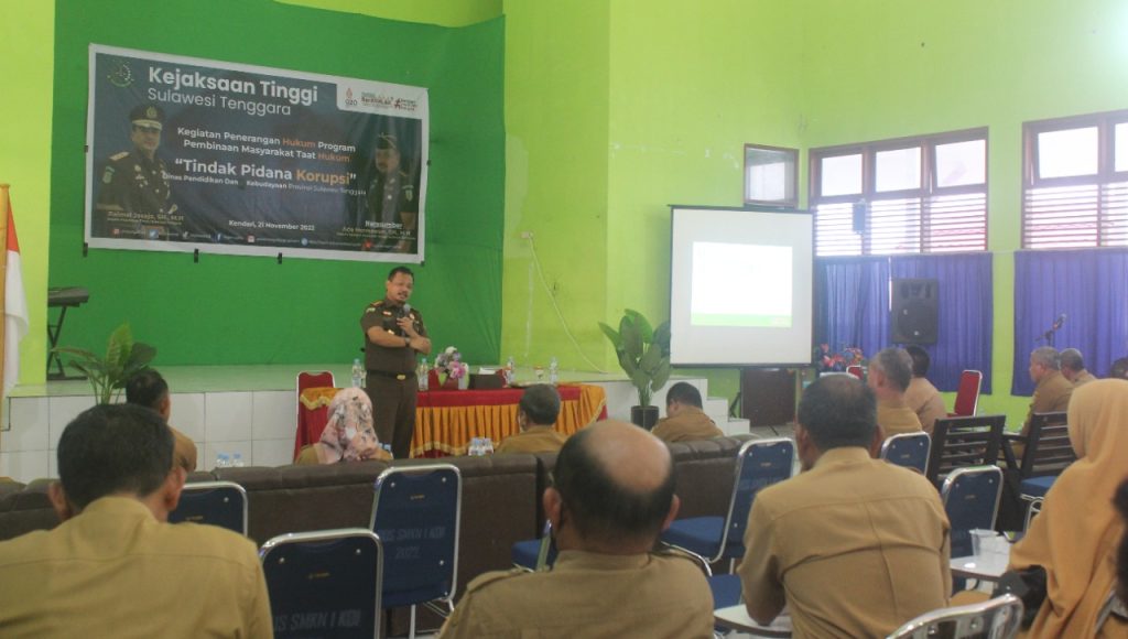 Dikbud Sultra Gandeng Kejaksaan Beri Penyuluhan Hukum ke Sekolah