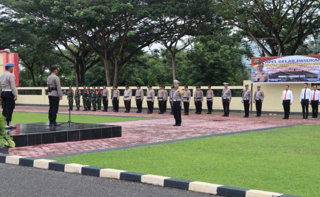 Apel Gelar Pasukan, Berikut Pesan Waka Polres Konawe