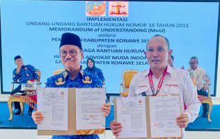 Pemda Konsel dan LBH HAMI Teken MoU Bantuan Hukum Gratis