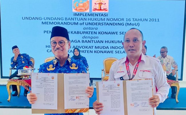 Pemda Konsel dan LBH HAMI Teken MoU Bantuan Hukum Gratis