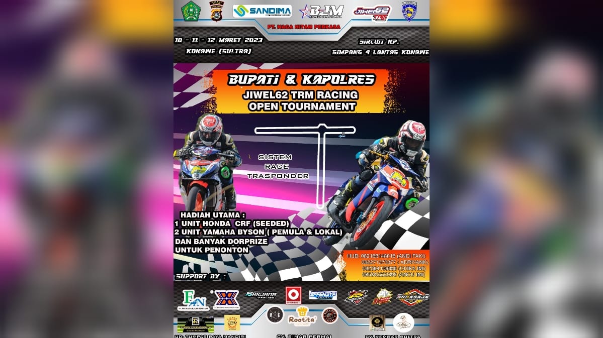 Road Race Open Turnamen Ikut dalam Rangkaian HUT ke-63 Konawe