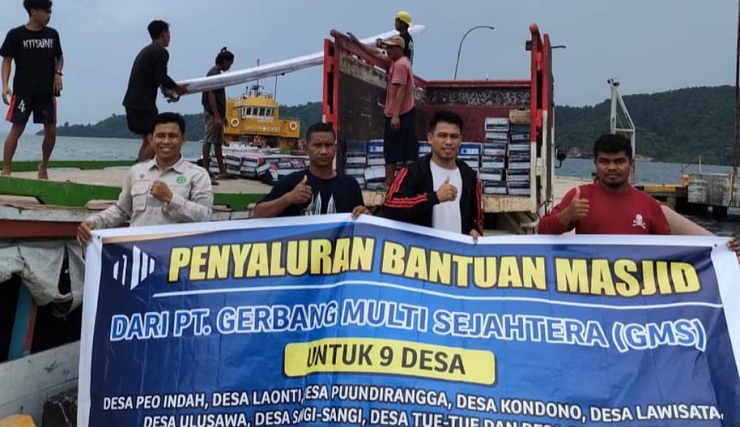 PT GMS Bantu Sembilan Masjid di Laonti