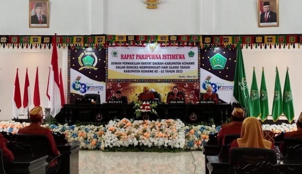 DPRD Gelar Paripurna Istimewa HUT ke-63 Konawe