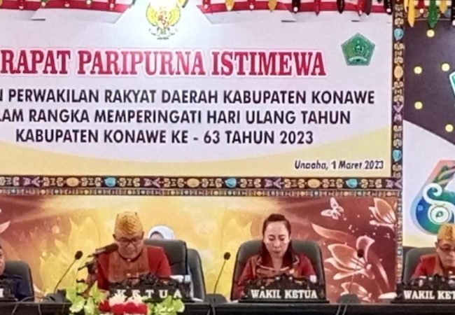 DPRD Gelar Paripurna Istimewa HUT ke-63 Konawe