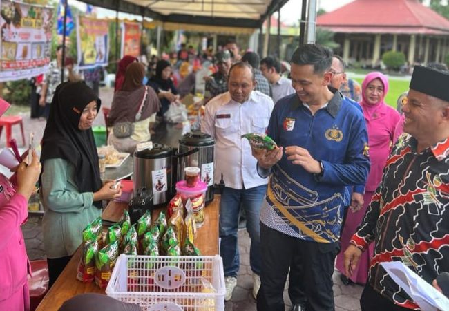 Gandeng Pelaku Usaha Binaan Bhayangkari, Polres Konsel Gelar Bazar UMKM