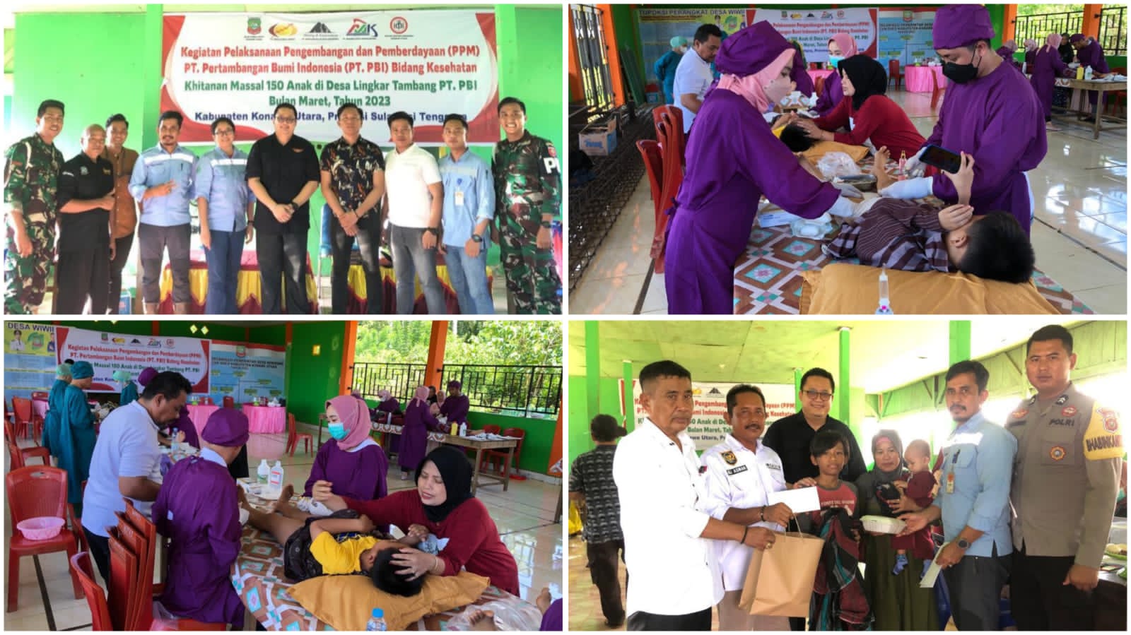 PT PBI Bersama Mitra, IDI dan BLUD Rumah Sakit Konut Gelar Khitanan Massal