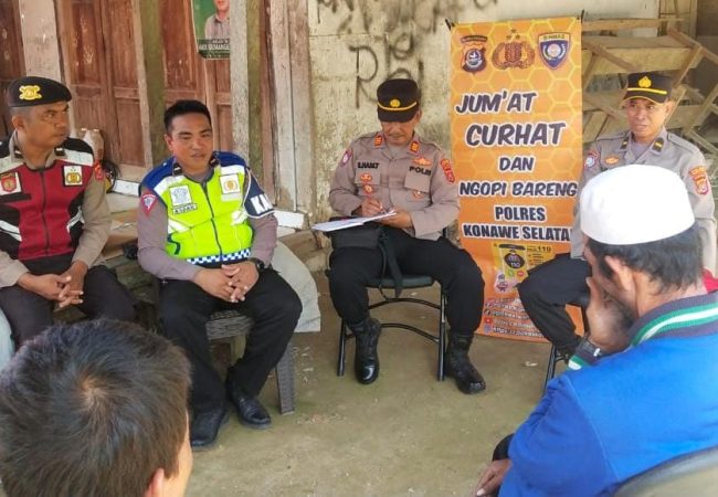 Diskusi Kamtibmas Polres Konsel, Warga Keluhkan Naiknya Harga Sembako