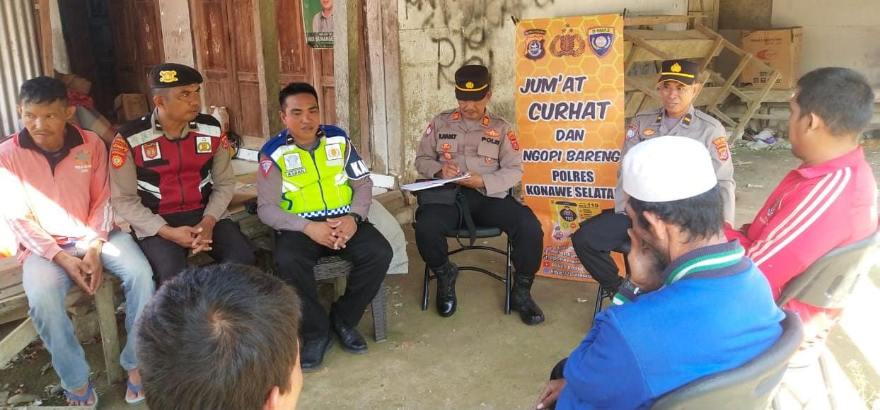Diskusi Kamtibmas Polres Konsel, Warga Keluhkan Naiknya Harga Sembako
