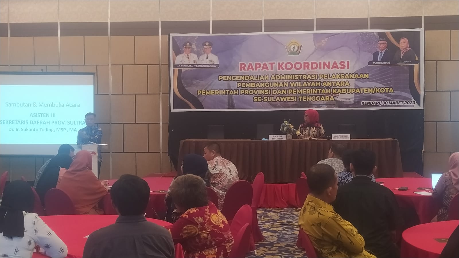 Gelar Rakor Pengendalian Administrasi, Biro Pembangunan Sultra Diapresiasi Sekda