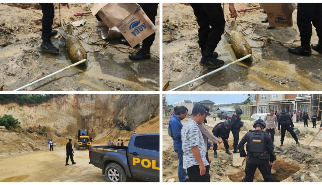 Buruh Bangunan di Kendari Temukan Benda Diduga Bom