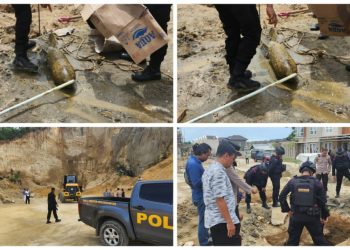 Buruh Bangunan di Kendari Temukan Benda Diduga Bom