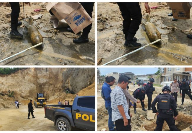 Buruh Bangunan di Kendari Temukan Benda Diduga Bom