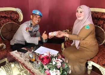 Raih Medali Emas di Porprov, Personel Polres Konawe Terima Bonus Atlet