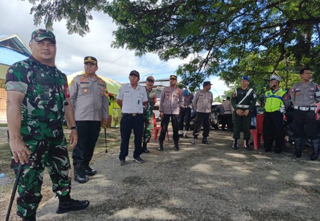 Sinergitas Pantau Arus Balik, Kapolres dan Dandim 1416/Muna Pantau Pelabuhan Ferry Tampo