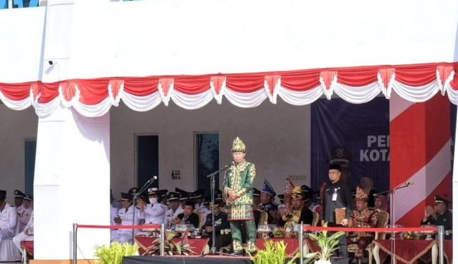 Pimpin Upacara Harlah Pancasila, Pj Wali Kota Kendari Bacakan Pidato Presiden