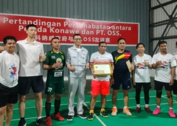Pemda Konawe Bersama PT.OSS Gelar Pertandingan Persahabatan