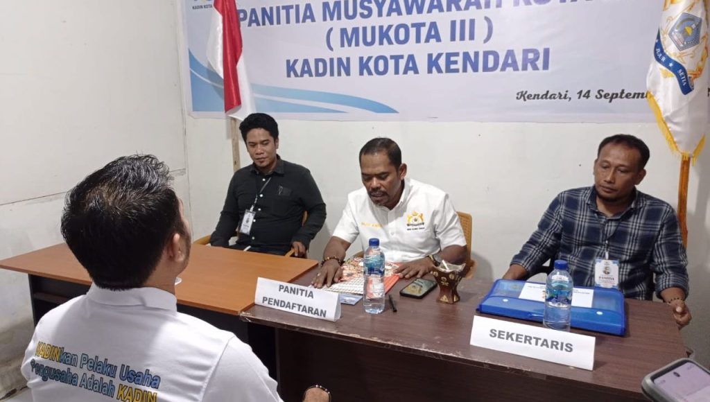 Jelang Muskota ke III, Kadin Kendari Lakukan Penjaringan Bakal Calon Ketua