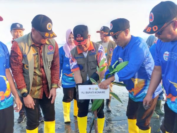 Pj Bupati Konawe Hadiri Penanaman Pohon Mangrove