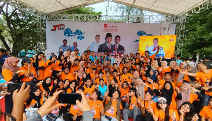 Momen Deklarasi Pengurus Laskar Prabowo 08 Sultra, Ratusan Pengurus Dilantik