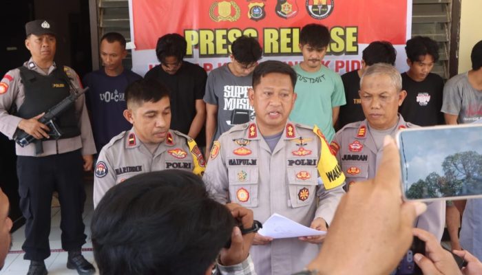 Polsek Poasia Tangkap 7 Pelaku Curanmor dan Amankan 24 Barang Bukti