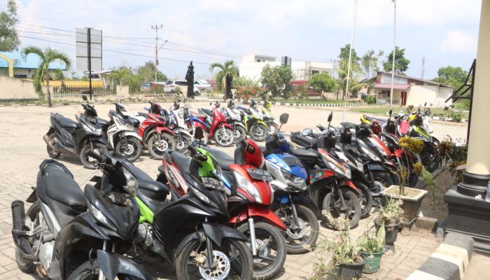 Polsek Poasia Tangkap 7 Pelaku Curanmor dan Amankan 24 Barang Bukti