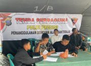 Polda Sumut Bantu Anak-anak Korban Longsor Humbahas Ujian Semester