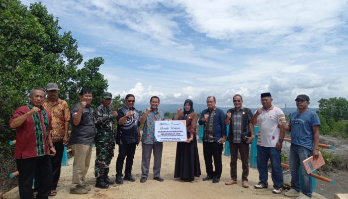 Permudah Akses Warga Menuju Jalan Usaha Tani, Antam Bangun Jembatan di Totobo