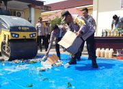 Polres Konawe Gelar Pemusnahan BB Hasil Operasi Tahun 2023