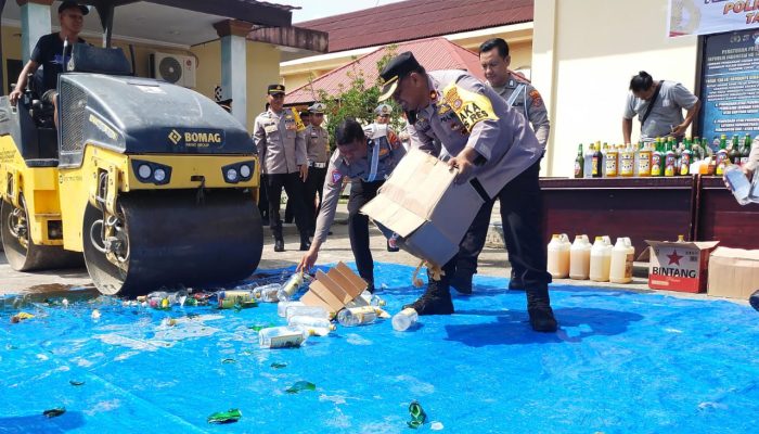 Polres Konawe Gelar Pemusnahan BB Hasil Operasi Tahun 2023