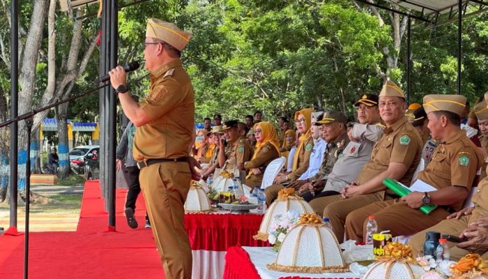 Pimpin Apel Gabungan, Pj Bupati Konawe Tekankan Kedisiplinan