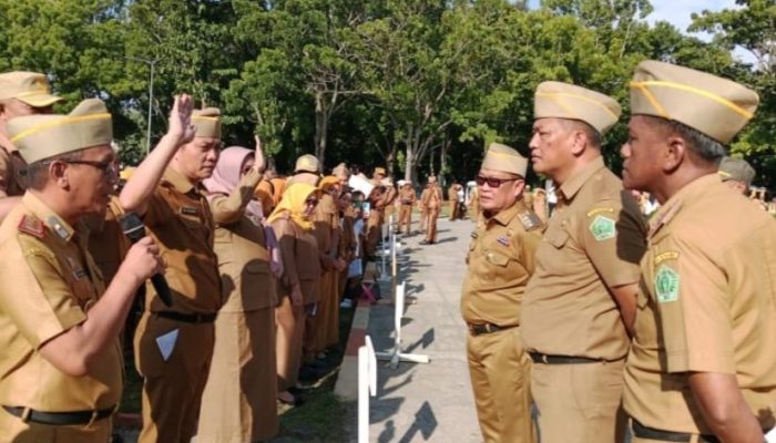 Pimpin Apel Gabungan, Pj Bupati Konawe Tekankan Kedisiplinan