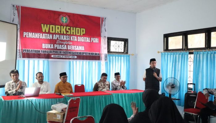 Pemanfaatan Aplikasi KTA Digital, PGRI Kolaka Gelar Workshop