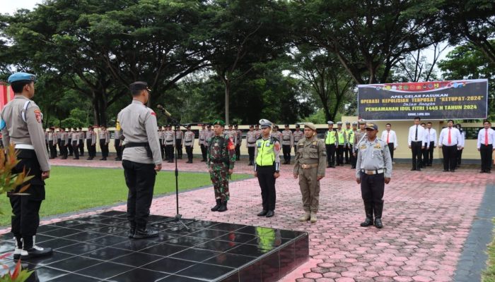 Polres Konawe Apel Gelar Pasukan Pengamanan Hari Raya Idul Fitri