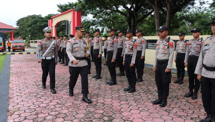 Polres Konawe Apel Gelar Pasukan Pengamanan Hari Raya Idul Fitri
