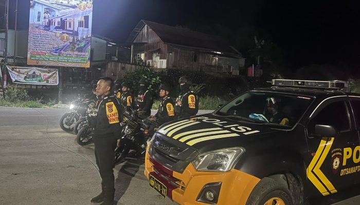 Dit Samapta Polda Sultra Patroli di Empat Titik Rawan di Kendari