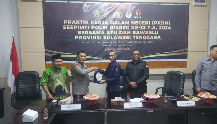 Sespimti Dikreg ke-33 Pelajari Dinamika Pemilu 2024 di Sultra