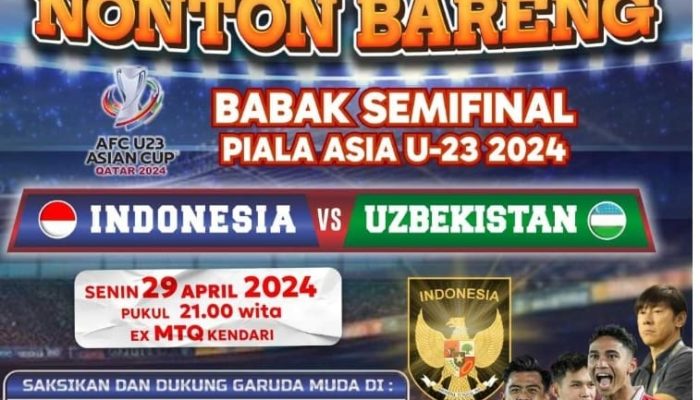 Nobar Semifinal AFC U-23, Dispar Sultra Kerjasama MNC Group