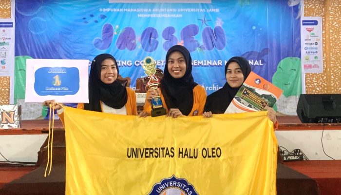Mahasiswa UHO Sabet Juara 1 Pada Ajang Lomba Nasional Business di Universitas Jambi