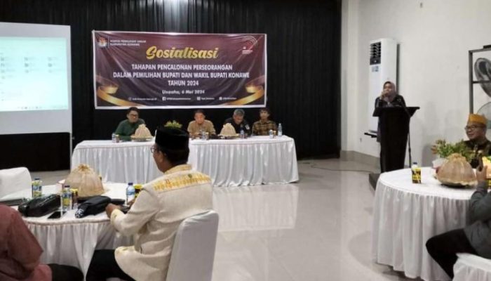 KPU Konawe Gelar Sosialisasi Tahapan Pencalonan Perseorangan