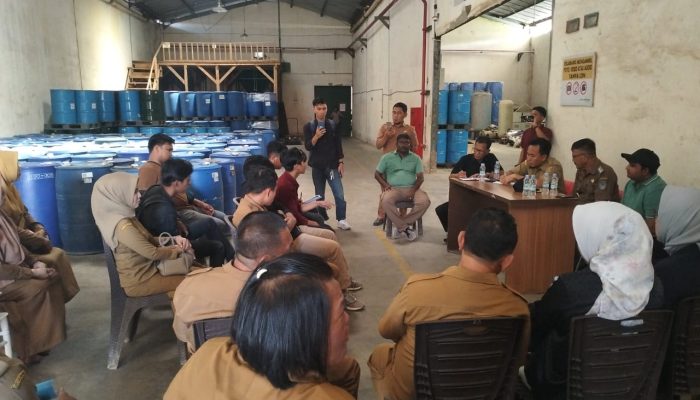 Komisi II DPRD Kolaka Bersama Dinas Lingkungan Hidup Tinjau Perusahaan PT. Van Aroma