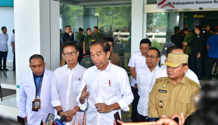 Kunjungi RS Konawe, Presiden Jokowi Apresiasi Inisiatif Pendanaan Pembangunan