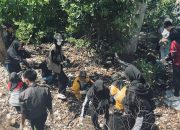 Peduli lingkungan ; Give Share Care Bersama Puluhan SMAN Kendari Bersihkan Sampah Dikawasan Kebi dan Anjungan Teluk Kendari